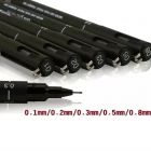 三菱 PIN01-200黑纤维笔0.1mm 黑 单位：支